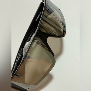 ARNETTE Black Frame Sunglasses with Gray Metallic Lenses